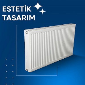 E.C.A. PKKP Tip 22 600x1400 Nem Alma Hazneli Panel Radyatör