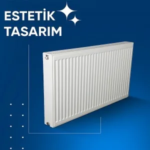 E.C.A. PKKP Tip 22 600x1000 Nem Alma Hazneli Panel Radyatör